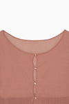 cropped sheer knit cardigan