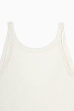 画像をギャラリービューアに読み込む, crochet edging knit top
