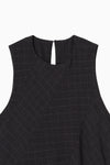 Check Flare Panel Dress