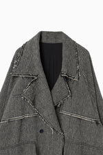 画像をギャラリービューアに読み込む, Linen Wool Trench Coat
