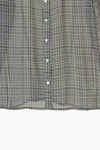 Sheer Check Slim Shirt