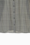 Sheer Check Slim Shirt