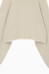 Shaggy High Neck Knit Top
