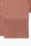 cropped sheer knit cardigan