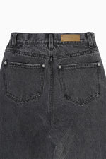 画像をギャラリービューアに読み込む, side hem slit denim
