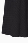 Check Flare Panel Dress