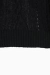 Sheer Cable Knit Top