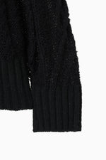 画像をギャラリービューアに読み込む, Sheer Cable Knit Top
