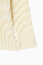 画像をギャラリービューアに読み込む, Wide Collar Rib Zip Knit
