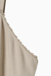 Tulle Insert V Dress