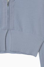 画像をギャラリービューアに読み込む, V Neck Zip Knit Cardigan
