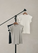 画像をギャラリービューアに読み込む, Fitted Puff Rib Top
