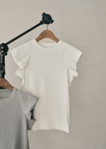 画像をギャラリービューアに読み込む, Fitted Puff Rib Top
