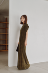 Flocked Tulle Back Code Dress