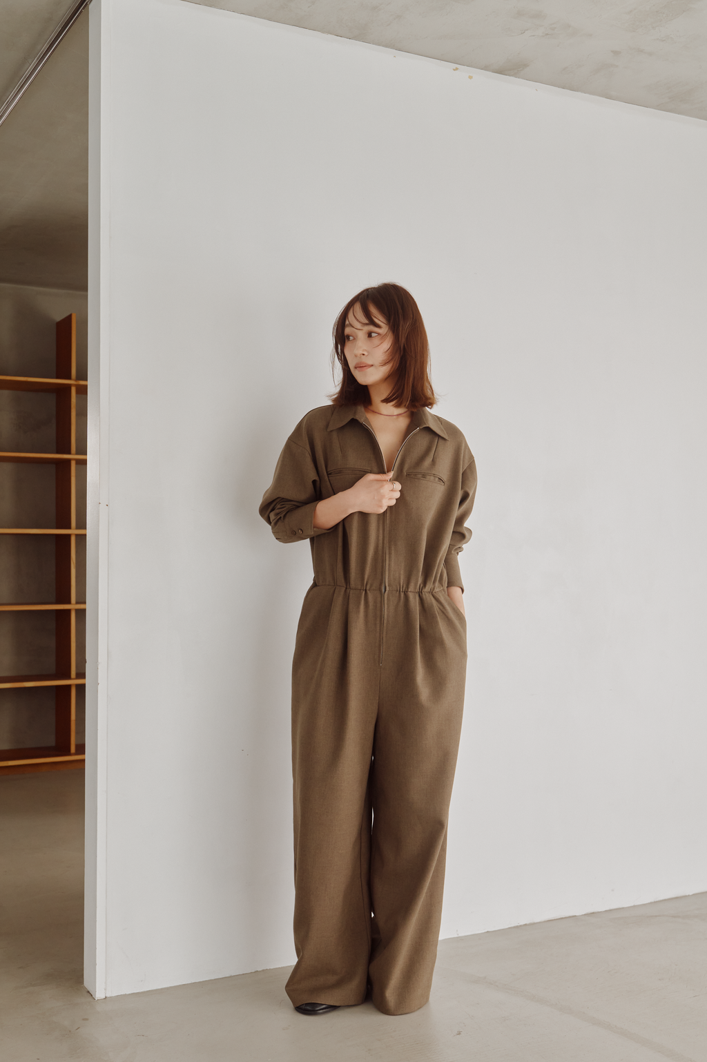 Zip Front Jumpsuit