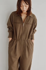 画像をギャラリービューアに読み込む, Zip Front Jumpsuit
