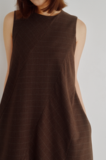 画像をギャラリービューアに読み込む, Check Flare Panel Dress
