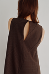 Check Flare Panel Dress