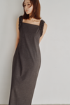 Tweed Frill Column Dress