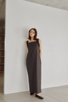 Tweed Frill Column Dress