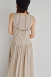 Tulle Insert V Dress
