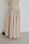 Tulle Insert V Dress