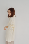 Wide Collar Rib Zip Knit