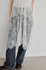 画像をギャラリービューアに読み込む, 2Way Layered Lace Wrap Skirt
