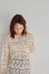 Scalloped Lace Top