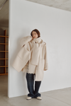 Hooded Stole Rever Coat