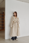 Linen Wool Trench Coat