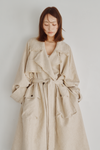 Linen Wool Trench Coat