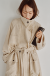Linen Wool Trench Coat
