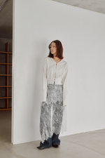 画像をギャラリービューアに読み込む, High Neck Knit Cardigan
