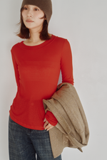 画像をギャラリービューアに読み込む, Modal Wool Sheer Top
