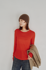 画像をギャラリービューアに読み込む, Modal Wool Sheer Top
