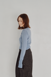 V Neck Zip Knit Cardigan