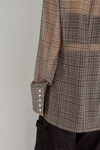 Sheer Check Slim Shirt