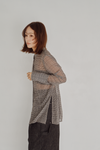 Sheer Check Slim Shirt