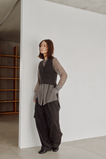 画像をギャラリービューアに読み込む, Cropped Rib Knit Vest
