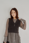 Cropped Rib Knit Vest