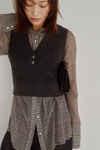 Cropped Rib Knit Vest