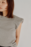 Fitted Puff Rib Top