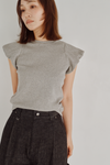 Fitted Puff Rib Top