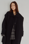 Hooded Stole Rever Coat