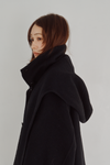 Hooded Stole Rever Coat