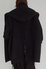 画像をギャラリービューアに読み込む, Hooded Stole Rever Coat
