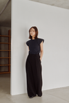 Fitted Puff Rib Top
