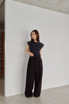 Fitted Puff Rib Top