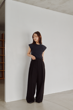 画像をギャラリービューアに読み込む, Fitted Puff Rib Top
